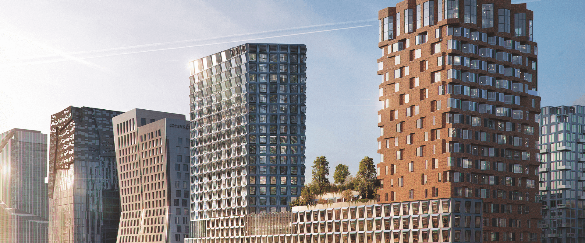 The Pulse in Amsterdam, een duurzaam mixed-use gebouw met woon- en kantoorruimtes.
